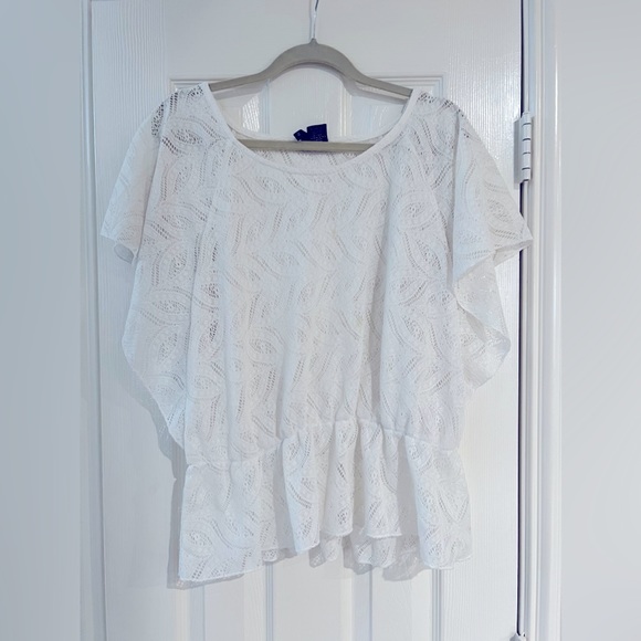 Womens White Blouse Size XL - Picture 1 of 2